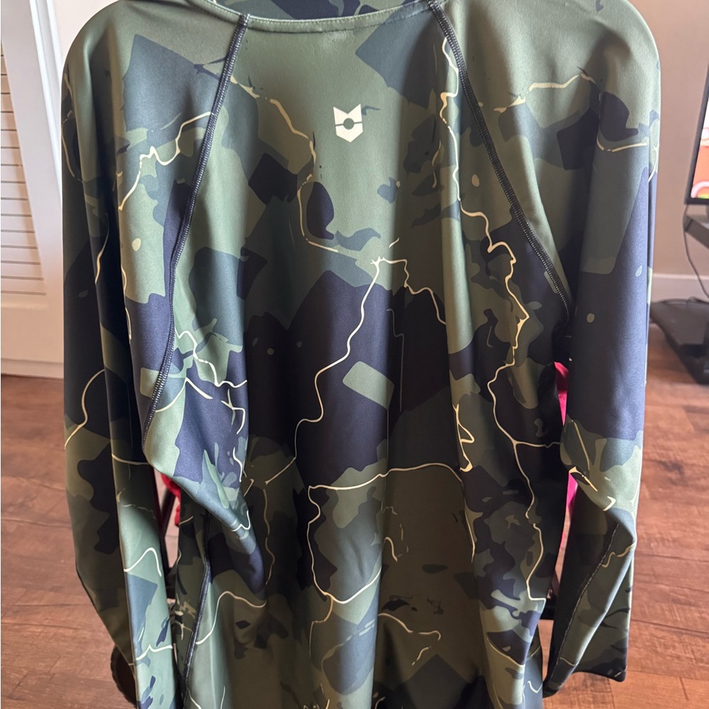 Embattled Cyberpunk Camouflage Long Sleeve Shirt - Picture 2 of 2